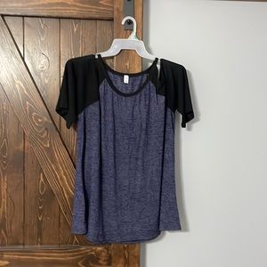 Nextmia size 20 purple and black cold shoulder too